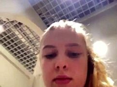 Wanna see this teen's extreme public pussy close-up slamming?