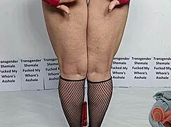 i'm horny trans using dildo on shaved ass pussy cum hope you fuck me next 💦🍆
