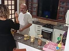 hotwife's unfaithful anal pounding in bar pantry leaves her dripping wet