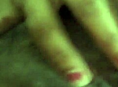 Stepmom whore in lingerie massages big tits fingers tight pussy