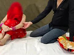 Wife surprises horny hubby with tight pussy on Karva Chauth
