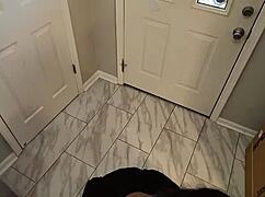 Ebony babe's wet house arrest pussy gets devoured then ridden cowgirl style