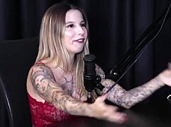 ruiva safada flashes her huge tits after confessing she's always been an exhibitionist from casa das pimentinhas heading to carnival in wild spot - isadora closel
