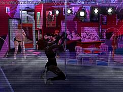 omg sims4 strip club girls ripping clothes in wild night dancing frenzy 🔥🕺