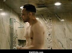 Madi Collins craves Donny Sins massive cock in big dicks tiny 18+ chicks bathroom interracial fuck