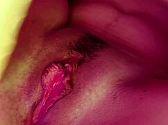 my pussy creams hard on this big dildo watch me squirt