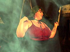 bbw witch gets pounded by brother in halloween roleplay