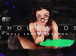 wanna see this naughty brunette babe slobber on cock then get fucked hard in every position pov?