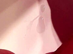 She reaches intense masturbation orgasm with rhythmic motions.