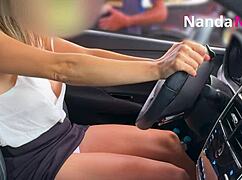 Naughty Wife Flashes Big Tits And Pays With Panties To Gas Attendant