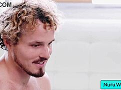 busty teen masseuse's bald pussy pounded for nasty creampie robby apples avery black