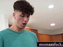what if horny tattooed milf mommy bends for stepson's deep anal pounding?