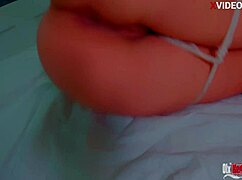 old stepmom's tight waist big ass takes deep anal creampie fisting