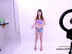 Hot babe on casting couch rides monster cock to creampie orgasm pov! 😈💦