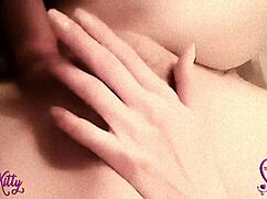 hot amateur couple goes bareback... passionate creampie closeup! 🔥💦