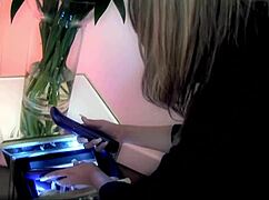 michelle thorne bends romana ryder over for deep dildo ass pounding