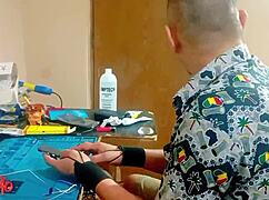 crazy brazilian blonde milf's big ass tempts repair guy wild