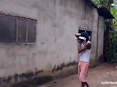 My Horny Black Neighbor Spies On Me Kissing And Fucking Wet Pussy On Bed