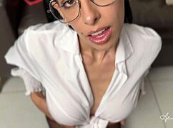 Alicia Trece anal solo secretary audition! 🔥🍑