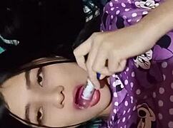 damn horny latina neighbor catches white guy jerking off