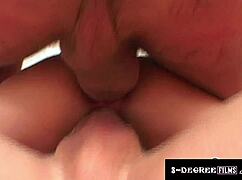 Suzanne Storm Takes Double Penetration And Swallows Huge Cum Load