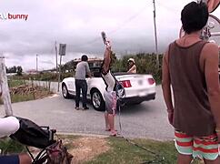 Japanese Babe Preps Tokyo Scene Backstage