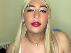 i love this crossdressing transexual's small perky tits so much