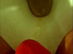 wanted production slave drenches red lingerie peeing compilation
