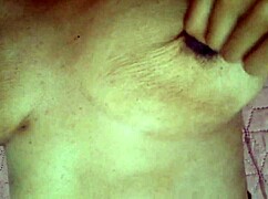 so the horny stepmom starts rubbing her juicy clit real slow cuz it itches from all that excitement