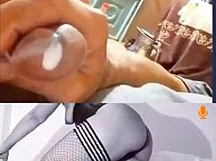 Oops, cum tribute all over hot puta milf's body??