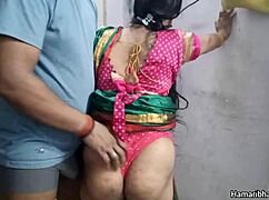 indian desi bhabhi gets fucked hard in her traditional saree on the bed