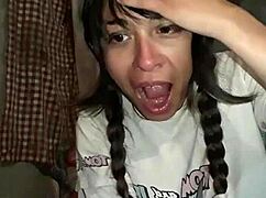 bonneyuwu petite latina 16 07 masturbates in panties bra garage