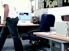 two blonde secretaries roleplay office orgy fucking rough without condoms