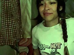 bonneyuwu petite latina 16 07 masturbates in panties bra garage