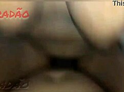Preta squirts wildly while taking cum in her tight ass