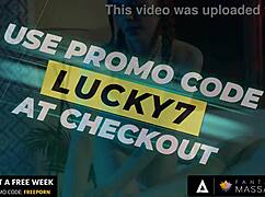 lauren phillips relaxes in fantasy massage with lily larimar