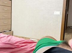 heels slut seduces with sultry blowjob then swallows cum in homemade pov bedroom romp!