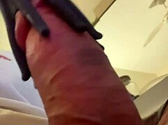 Watch My Monster Cock Throb Through Intense Handjob Workout Strokes