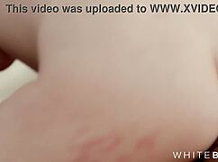 Couple Fucks Blonde Model Cowgirl Doggystyle Ends Cum Covered Pussy