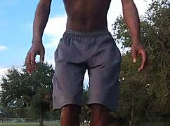 hempstead's fit brunette daddy sneaks dorm workout fuck?