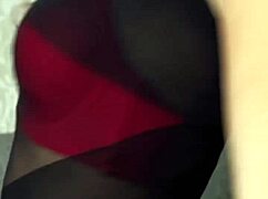 heels slut seduces with sultry blowjob then swallows cum in homemade pov bedroom romp!