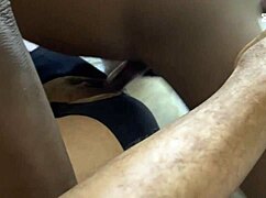 Huge Tits Black Babe Rides Roommate's Cock