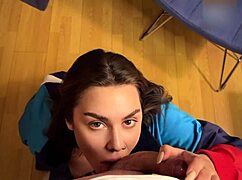 student babe nails first college fuck doggystyle pov with cock sucking! 🔥🍑