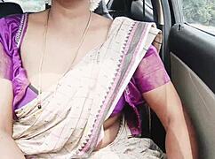 saree indian aunty boobs bounce fucking son-in-law dirty telugu talk