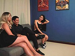 my horny latina stepdaughter sneaks in skirt to fuck my new boyfriend hard