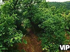 hey that crazy girl hiker picks up an old guy and fucks hard pov in the forest outdoors 🍃💦