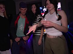 Real College Party Orgy: Skinny Teen Hosts Bent Over Doggystyle, Blowjob, Rough Cum In Mouth Group Fuck