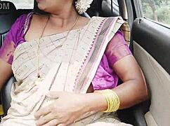 saree indian aunty boobs bounce fucking son-in-law dirty telugu talk