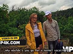 hey that crazy girl hiker picks up an old guy and fucks hard pov in the forest outdoors 🍃💦