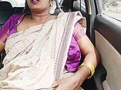 saree indian aunty boobs bounce fucking son-in-law dirty telugu talk